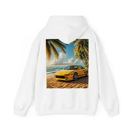 Toyota MR2 Yellow Sports Car Beach