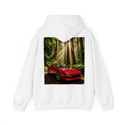 Toyota MR2 Parked in Sunlit Forest