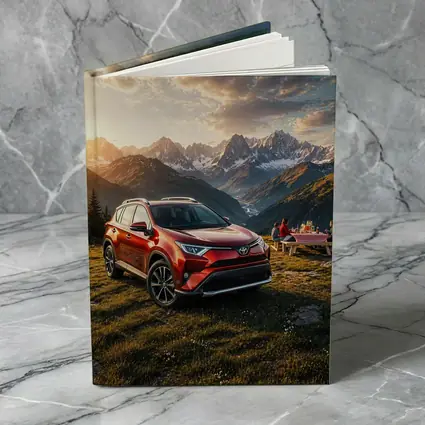 Toyota RAV4 Parked in Mountain Sunset