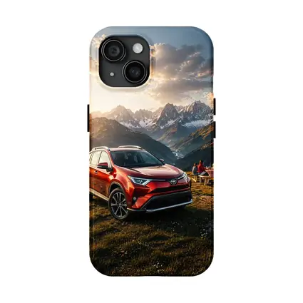 Toyota RAV4 Parked in Mountain Sunset