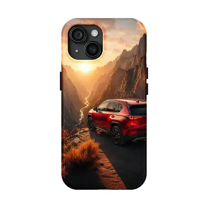 Toyota RAV4 Red SUV Canyon Sunset