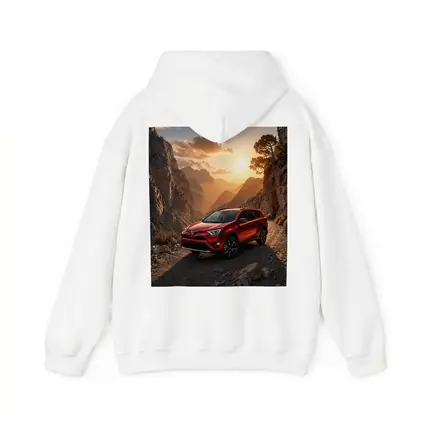Toyota RAV4 Red SUV Mountain Canyon Sunset