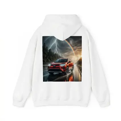 Toyota RAV4 Red SUV Stormy Rainbow Road