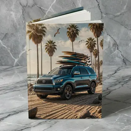 Toyota Sequoia SUV Parked at Sunny Beach