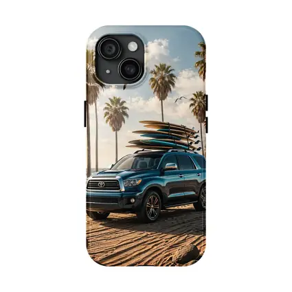 Toyota Sequoia SUV Parked at Sunny Beach