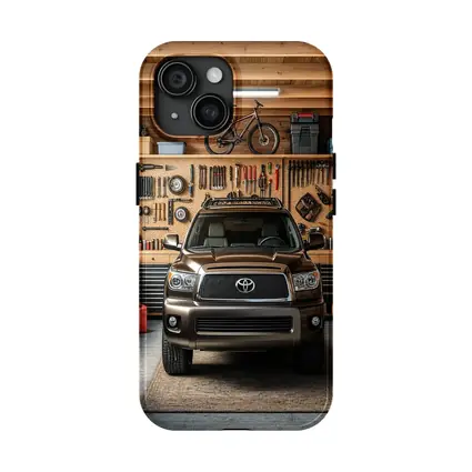Toyota Sequoia SUV Parked Inside Garage