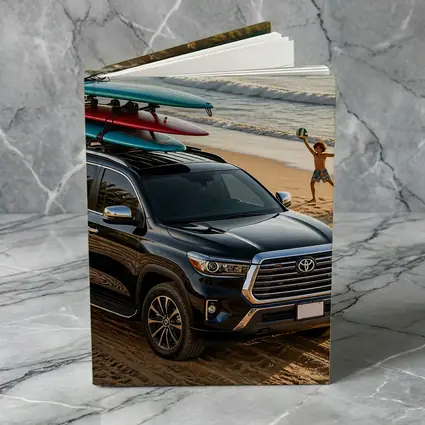 Toyota Sequoia SUV Parked On Beach