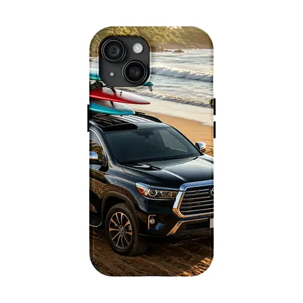 Toyota Sequoia SUV Parked On Beach