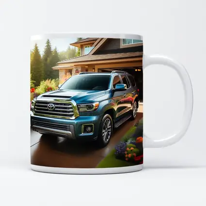 Toyota Sequoia SUV Driveway Home Setting