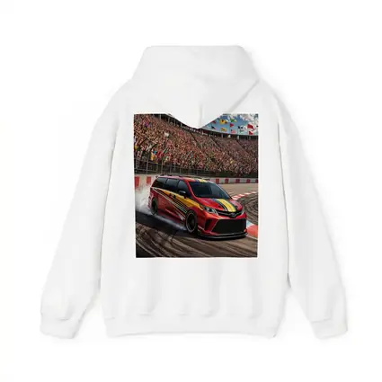Toyota Sienna Racing on Packed Stadium Track