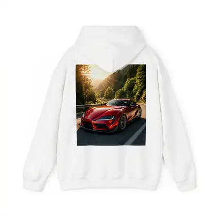 Toyota Supra Red Sports Car Mountain Road