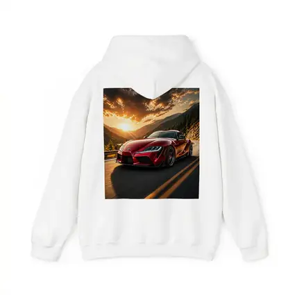 Toyota Supra Red Mountain Sunset Drive