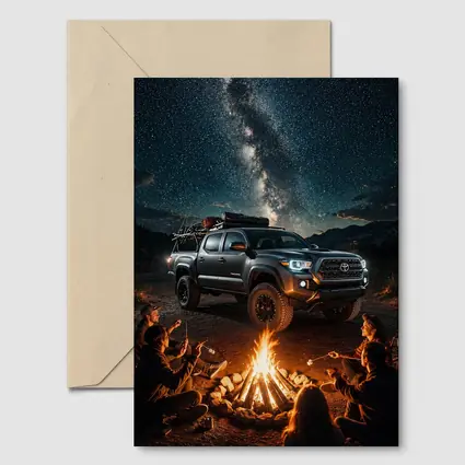 Toyota Tacoma Campfire Night Milky Way
