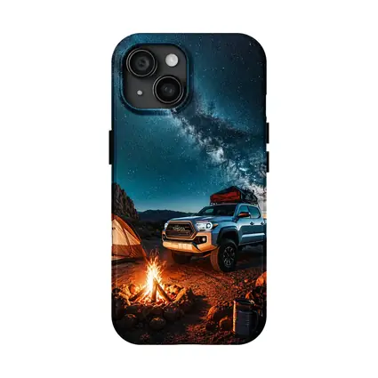 Toyota Tacoma Desert Night Camping Scene
