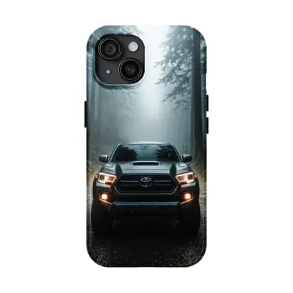 Toyota Tacoma Truck Foggy Forest Trail
