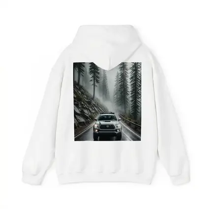 Toyota Tacoma Truck Rainy Foggy Forest Road