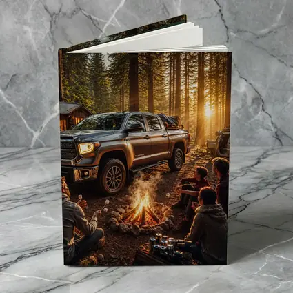 Toyota Tundra Truck Forest Campfire Friends