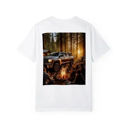 Toyota Tundra Truck Forest Campfire Friends