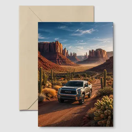Toyota Tundra Desert Canyon Road Drive