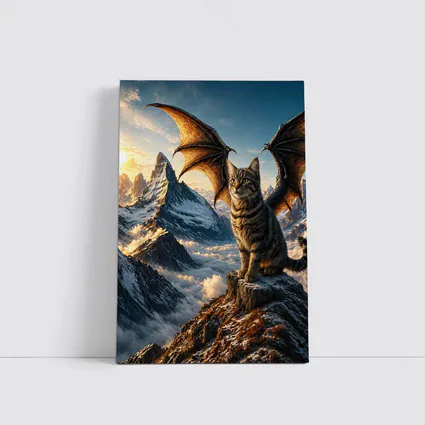 Dragon Wing Cat Above Mountain Peaks