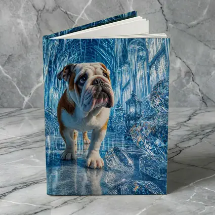 English Bulldog In Crystal Ice Palace