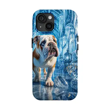 English Bulldog In Crystal Ice Palace