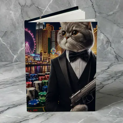 British Shorthair Cat Tuxedo Las Vegas Casino