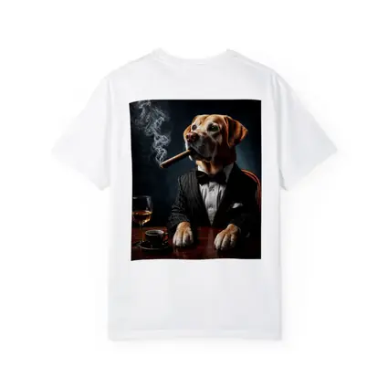 Labrador Retriever Tuxedo Godfather Dark Background