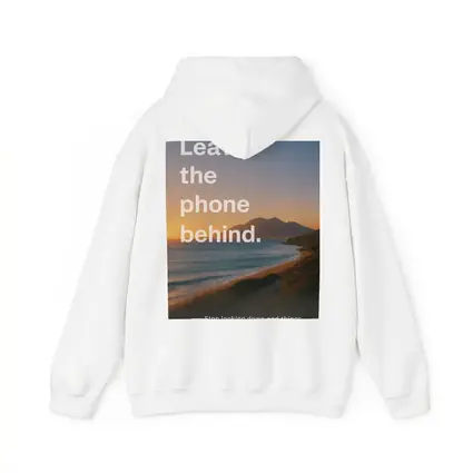 Leave The Phone Behind Beach Sunset Quote