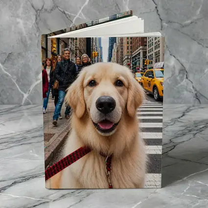 Golden Retriever Dog New York City Street