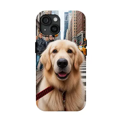 Golden Retriever Dog New York City Street