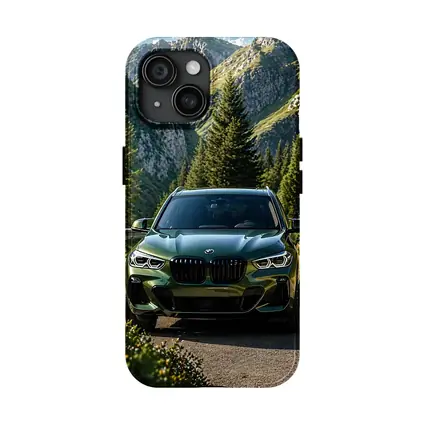 BMW X3 Green SUV Mountain Road Drive