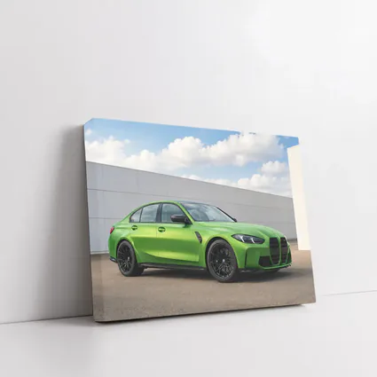 BMW M3 G80 Green Sedan Outdoor