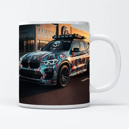 BMW X3 Custom Graffiti Wrap Urban Setting