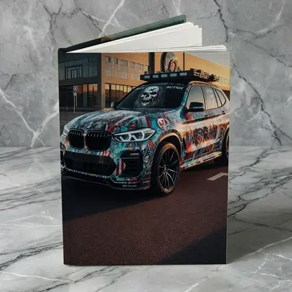BMW X3 Custom Graffiti Wrap Urban Setting
