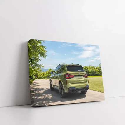 BMW X3M Olive Green Rear Outdoor Setting