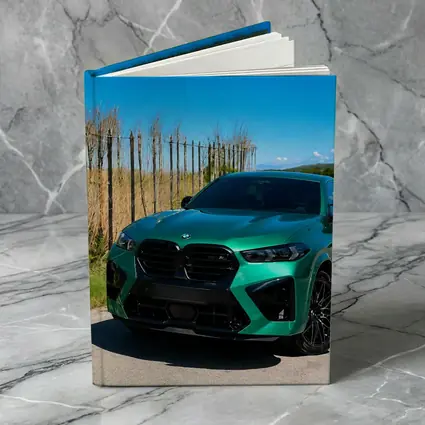 BMW X6M Green on Sunny Country Road