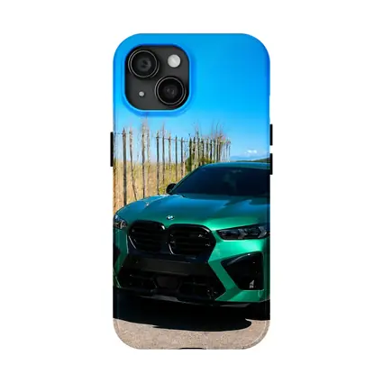 BMW X6M Green on Sunny Country Road