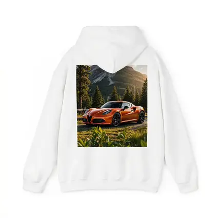 Alfa Romeo 4C Orange Mountain Forest Setting