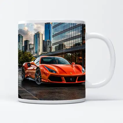 Ferrari 488 GTB Orange City Street