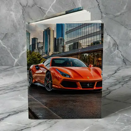 Ferrari 488 GTB Orange City Street