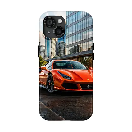 Ferrari 488 GTB Orange City Street