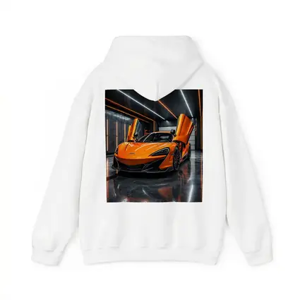 McLaren 600LT Orange Dihedral Doors Garage