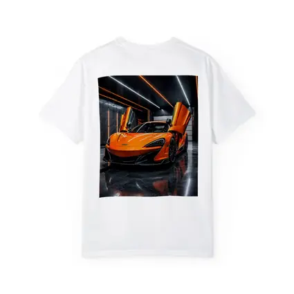 McLaren 600LT Orange Dihedral Doors Garage