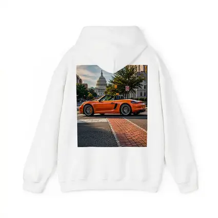 Porsche Boxster Orange Streets Washington DC