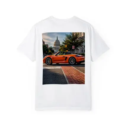 Porsche Boxster Orange Streets Washington DC