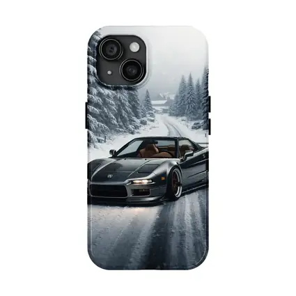 Acura NSX Snow Road Winter Forest