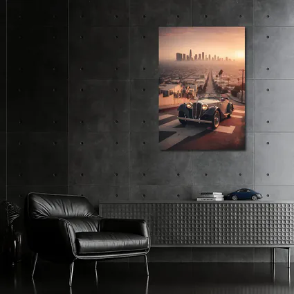 Vintage Alfa Romeo Classic Car Los Angeles Sunset