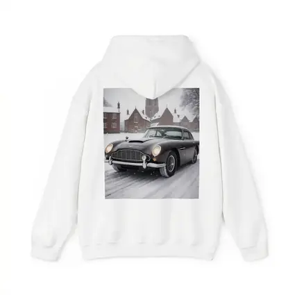 Aston Martin DB5 Classic Car Snowy Estate