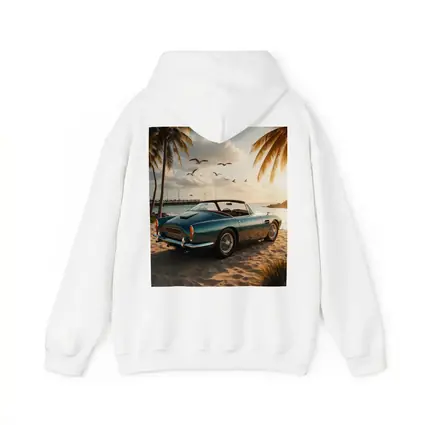 Aston Martin DB5 Classic Car Beach Sunset